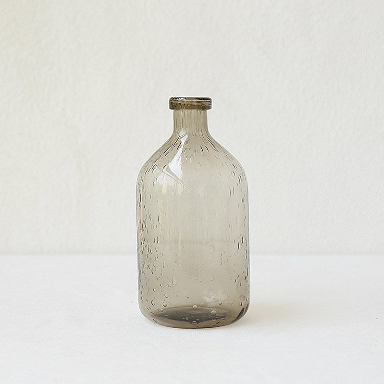 Smoky Transparent Bud Vase - VELART HOME