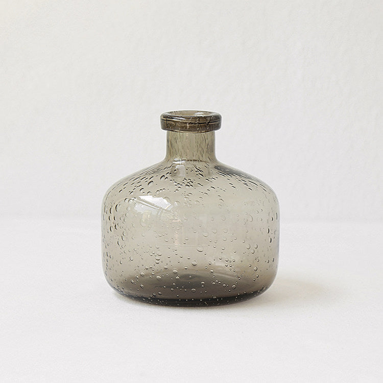 Smoky Transparent Bud Vase - VELART HOME