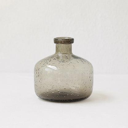 Smoky Transparent Bud Vase - VELART HOME
