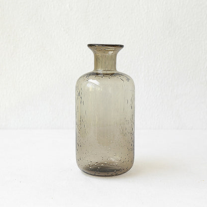 Smoky Transparent Bud Vase - VELART HOME