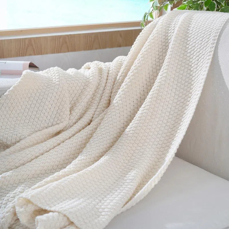 Knitting Blanket - Pineapple Grid - Velart Home