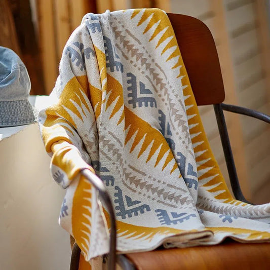 Cotton Blanket - Rustic Style - Velart Home